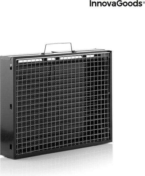 Opvouwbare BBQ -Draagbare opvouwbare grill met rooster -Portable Vouw Barbecue - Festival BBQ - Camping - Tafel - Zomer - Rechthoekig - Zwart van Merkloos — afbeelding 5