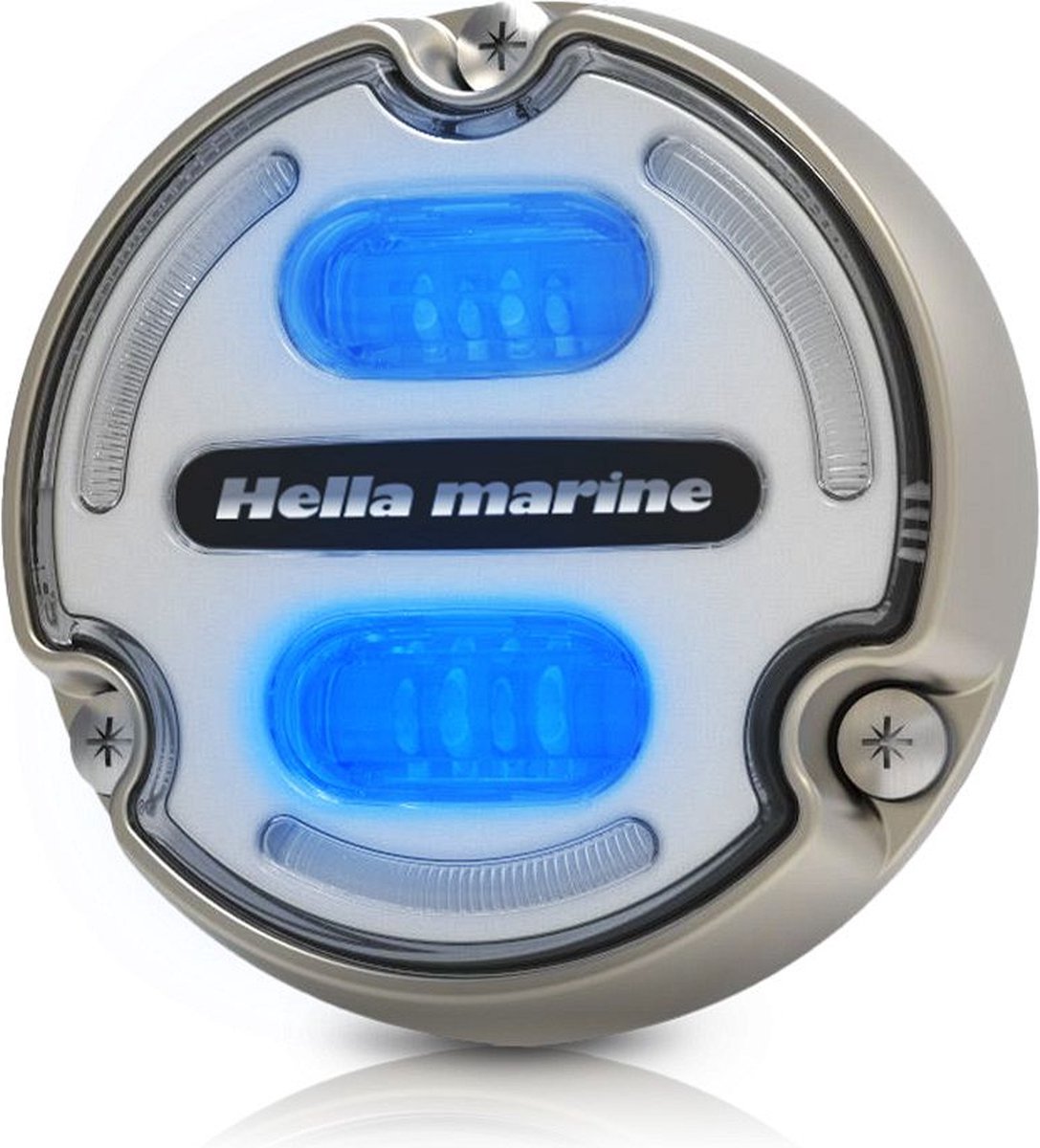 Hella Marine Apelo A2 blauw wit Onderwaterlicht 3000 Lumen bronzen Behuizing