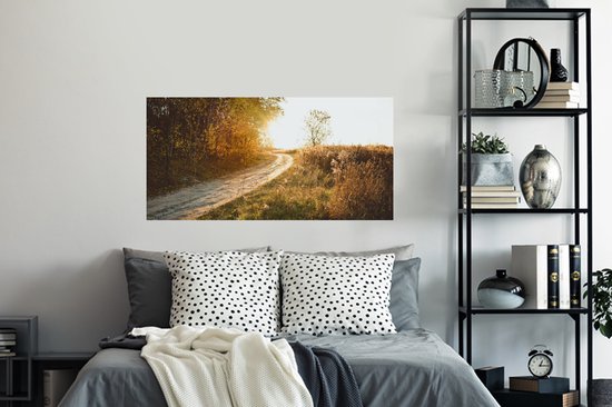 Muurstickers - Sticker Folie - Pad - Natuur - Boom - 120x60 cm - Plakfolie - Muurstickers Kinderkamer - Zelfklevend Behang - Zelfklevend behangpapier - Stickerfolie