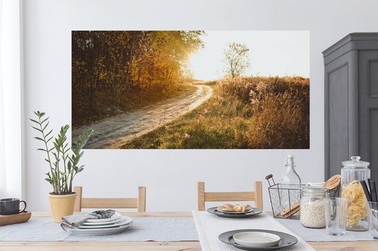 Muurstickers - Sticker Folie - Pad - Natuur - Boom - 120x60 cm - Plakfolie - Muurstickers Kinderkamer - Zelfklevend Behang - Zelfklevend behangpapier - Stickerfolie