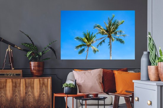 Stickers muraux - Film autocollant - Palmier - Été - Tropical - 120x80 cm - Film adhésif - Stickers muraux Chambre d'enfant - Papier peint autocollant