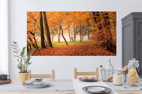 Stickers Stickers muraux - Feuilles - Automne - Forêt - 120x60 cm - Feuille adhésive