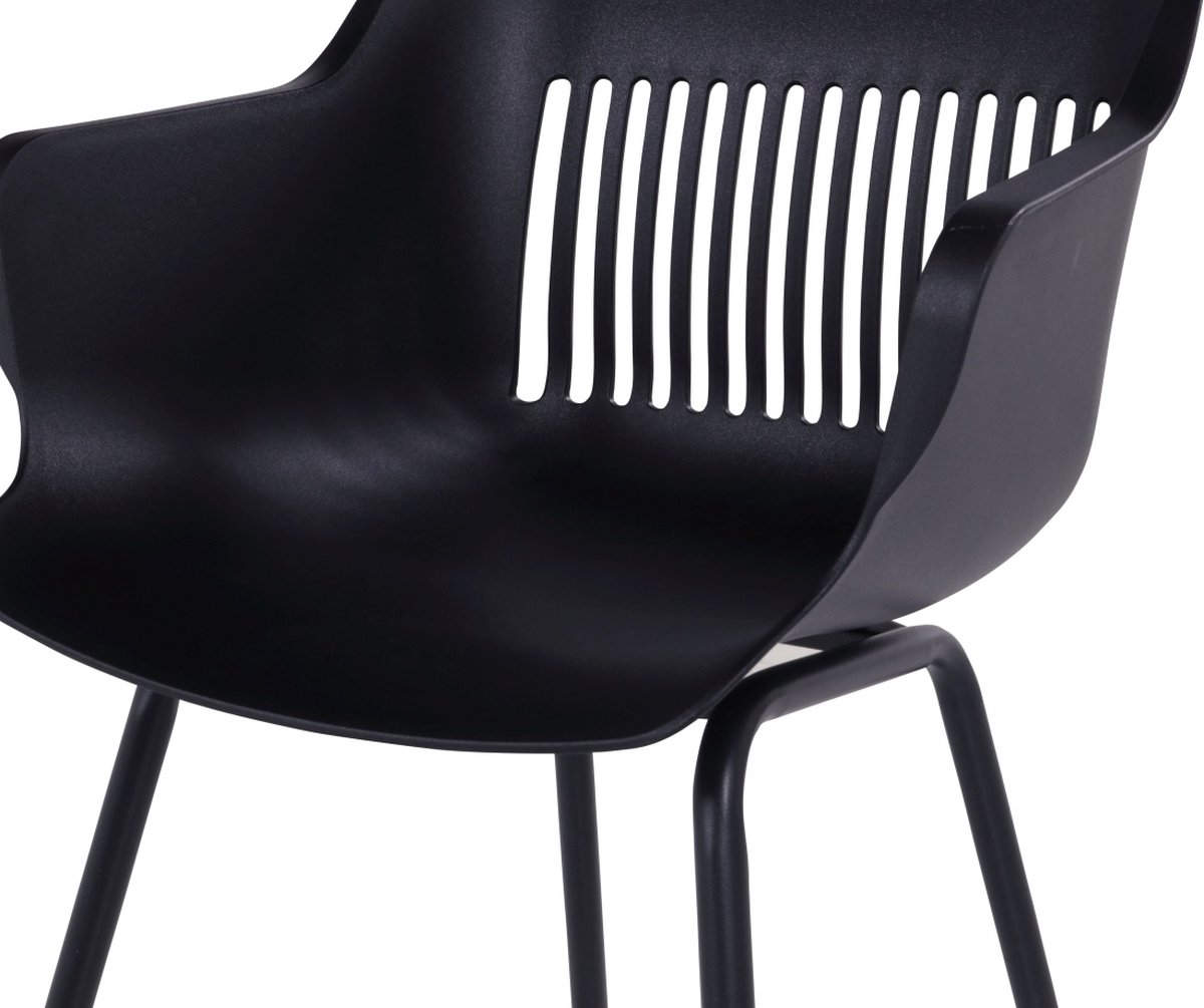 Hartman Jill Alu Rondo Garden Chair - Set of 2 - Black