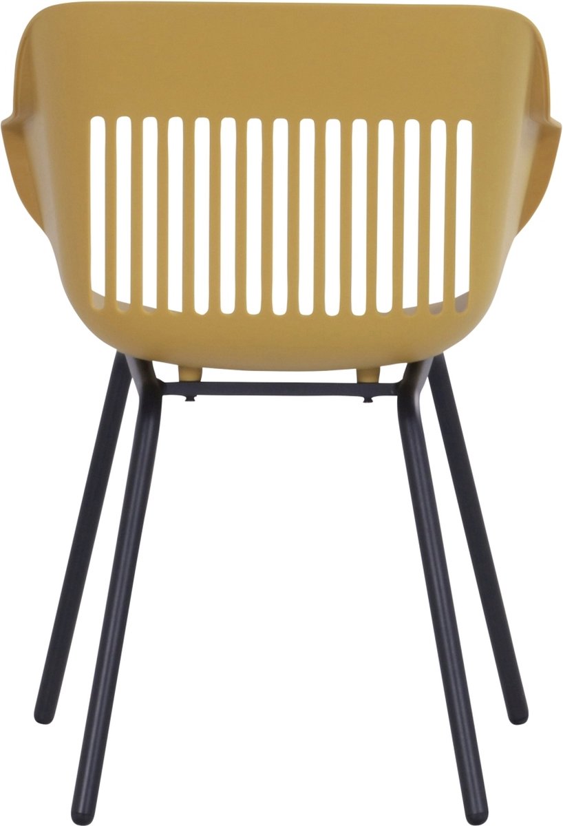 Hartman Jill Alu Rondo chaise de jardin - Set de 2 - Jaune curry