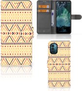 Wallet Book Case Nokia G11 | G21 GSM Hoesje Aztec Yellow