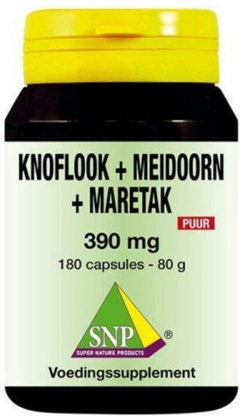 Foto: Knoflook meidoorn maretak 390 mg puur 180ca