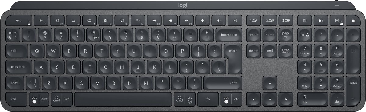 Logitech MX Keys for Business toetsenbord RF-draadloos + Bluetooth UK International Grafiet