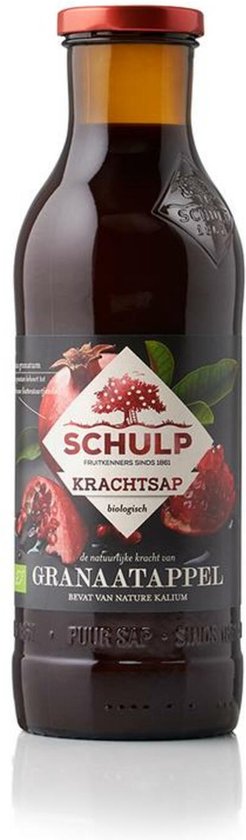 Schulp Krachtsap Granaatappel puur bio