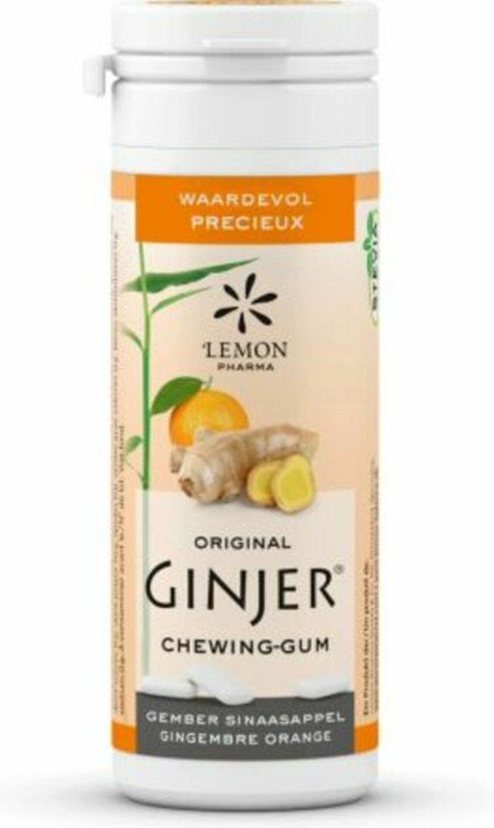 Lemon Pharma Ginjer Original Gember Kauwgom (20 stuks)