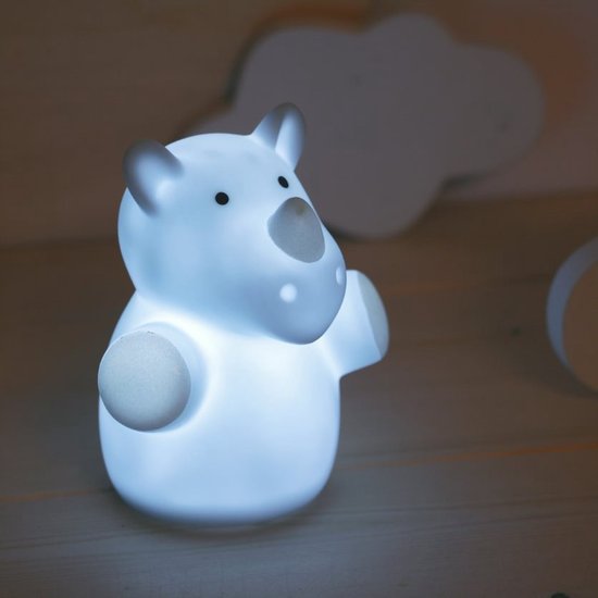 Reer Lumilu nachtlampje Mini Zoo - Neushoorn van Reer — afbeelding 5