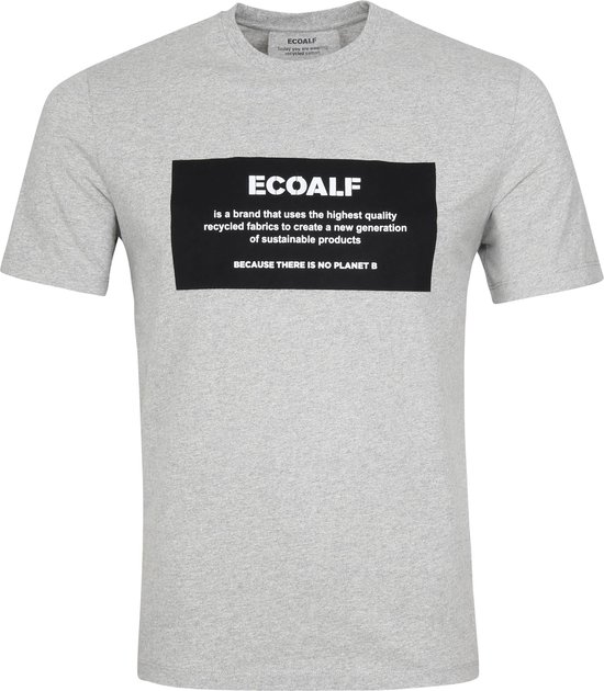 Ecoalf - Natal T-Shirt Label Lichtgrijs - Heren - Maat XL - Modern-fit