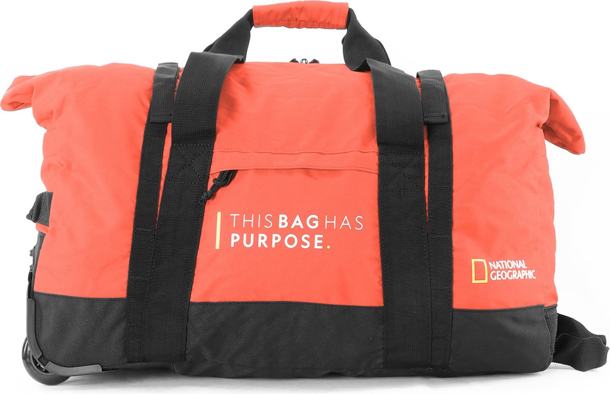 National Geographic Opvouwbare Reistas met wielen / Weekendtas - Vegan - 48 Liter (S) - Pathway - N10442 - Oranje - Oranje
