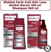 Bioblas Forte Anti-Haaruitval Herbal Serum 100 ml &Forte Shampoo 360 ml (Alle Haartypen)
