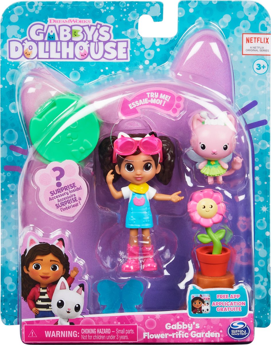 Gabby's Poppenhuis - Tuin Speelset met Gabby & Kitty Fee — afbeelding 5