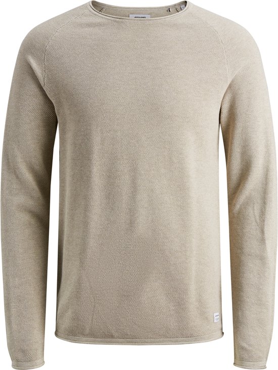 Jack and Jones Pull gris clair en Katoen col rond - XXL