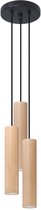 Sollux - Hanglamp Lino 3 lichts Ø 20 cm hout