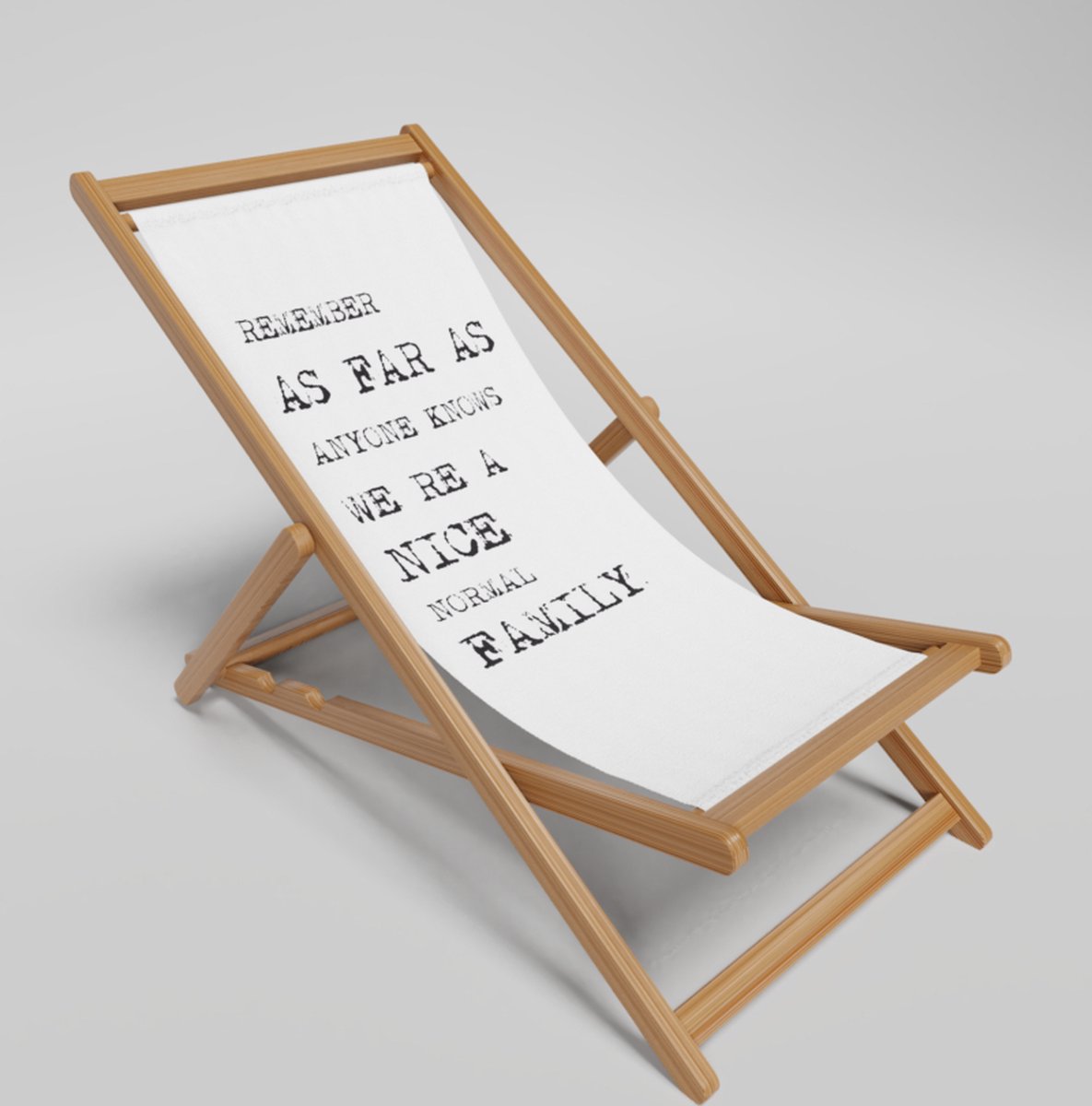 Strandstoel-bedrukken - Strandstoel Inklapbaar Family - Vouwstoel - Verstelbaar - Stof en FSC Acaciahout Hoge Kwaliteit