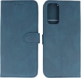 Hoesje Geschikt voor Samsung Galaxy S20 FE - Portemonnee Book Case - Kaarthouder & Magneetlipje - Kunstleer - Blauw
