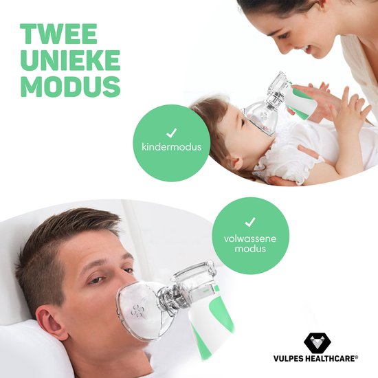 Appareil aérosol Vulpes HealthCare® - Nébuliseur à ultrasons - Appareil  d'inhalation pour Enfants, Adultes et bébés - 2 modes - Inhalateur médical  