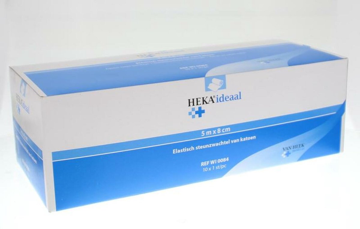 Goedkoopste Heka Ideal windsel wit 5m x 8cm - Doos 10 rollen
