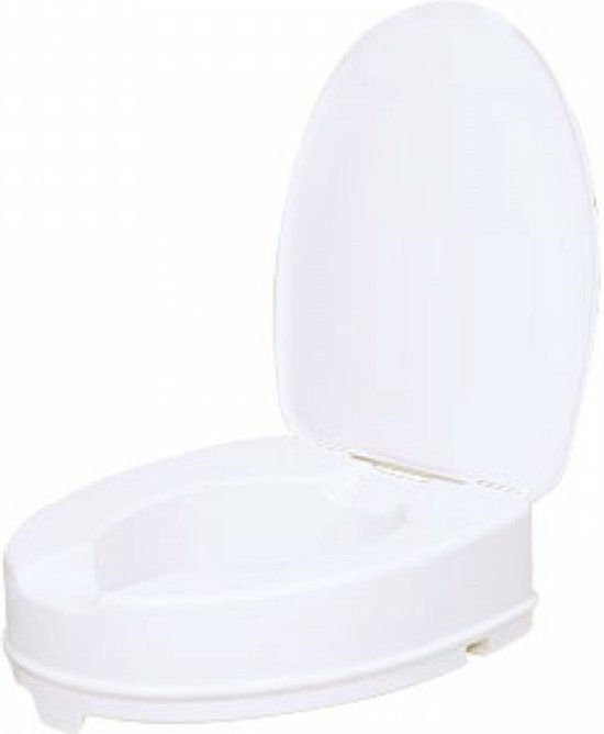 VITILITY Toiletverhoger met deksel 10 cm - Wc bril - Verhoogd toilet - Toiletstoel