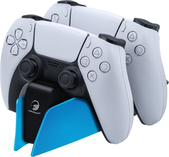 Station d'accueil pour chargeur de manette PS4, LED bleue pour