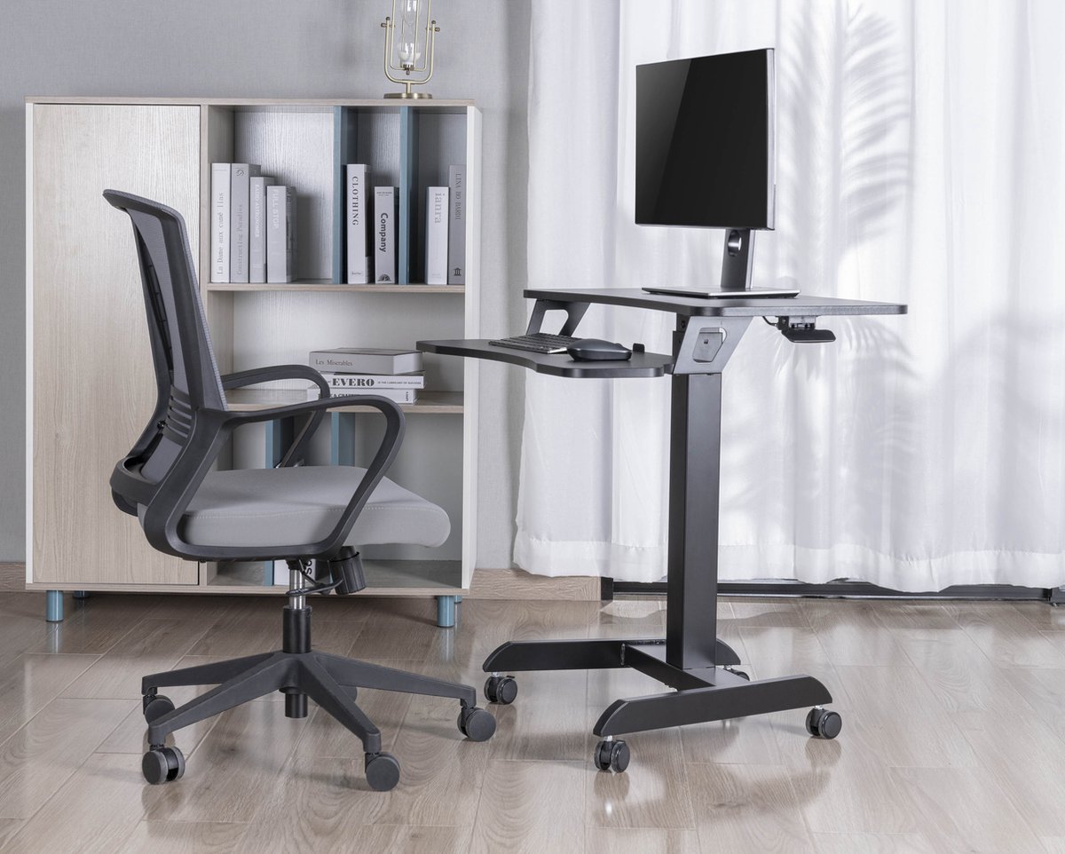 null Zit-Sta Laptoptafel Verrijdbaar - afbeelding 4