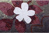 Fotobehang - Red Mosaic 375x250cm - Vliesbehang