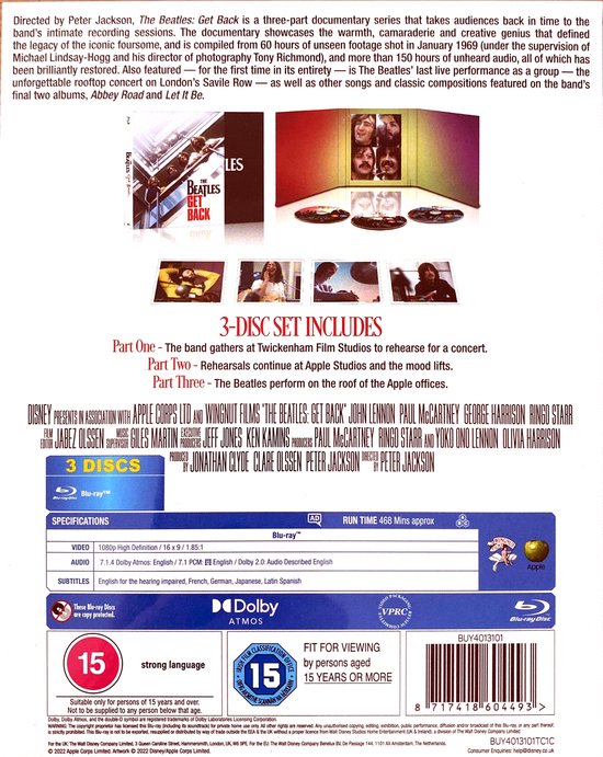 The Beatles - Get Back - Blu-ray Collector's Set - 