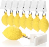 Tafelkleedgewichten clips zwaar kunststof fruitdesign natuur citroen tafelkleedclip 8 stuks