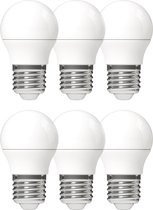 ProLong LED Lampen bol - Grote E27 fitting - Warm wit - 4W (40W) - 6 stuks