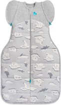 Love to Dream™ Babyslaapzak Swaddle Up™ - Inbakeren afbouwen - Baby 6-9 maanden - 8.5-11 kg - Winter extra warm - Grey