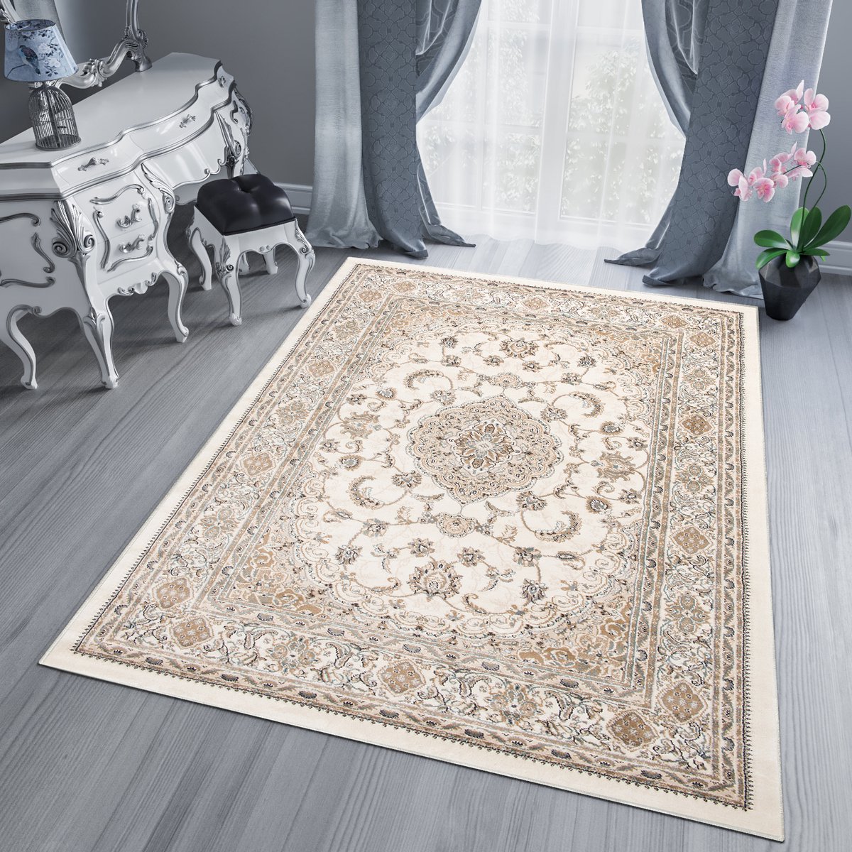 Tapiso Dubai Vloerkleed Oriental Slaapkamer Oosters Tapijt Kleurrijk