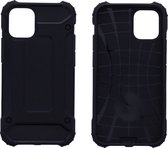 LuxeBass Hoesje geschikt voor Apple iPhone 12 Mini - Anti Shock - Zwart