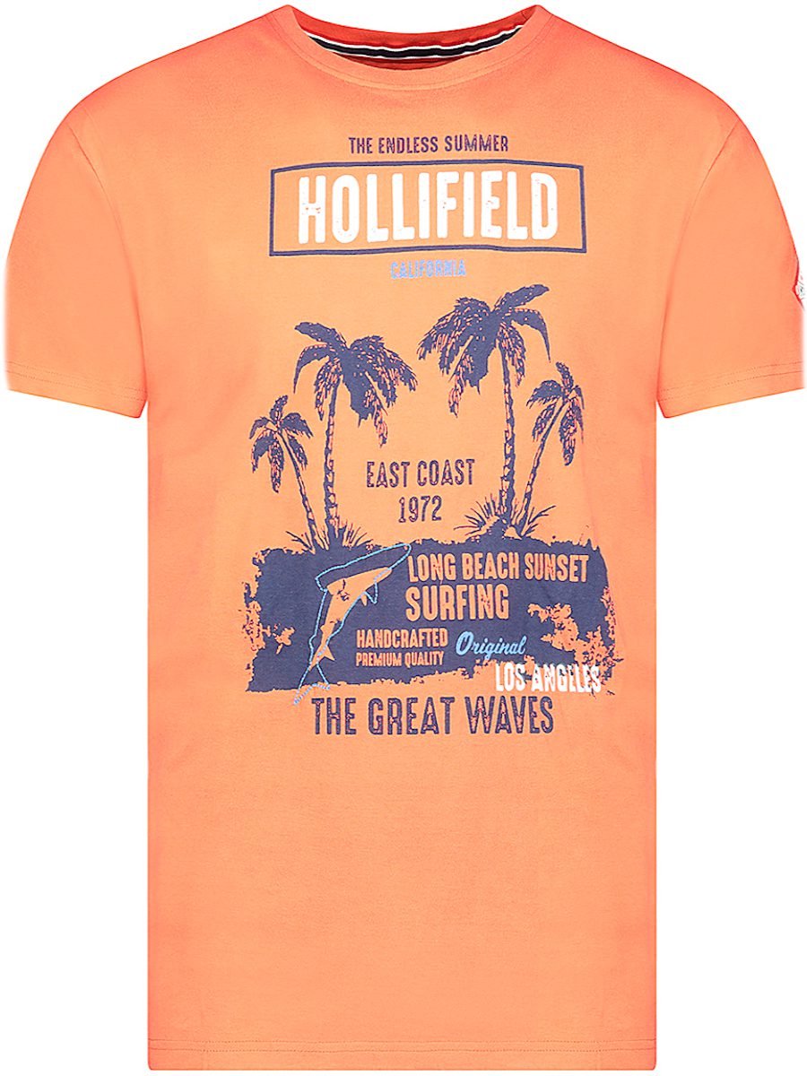T-shirt Ronde Hals Roze Los Angeles Hollifield Ipalomar - S