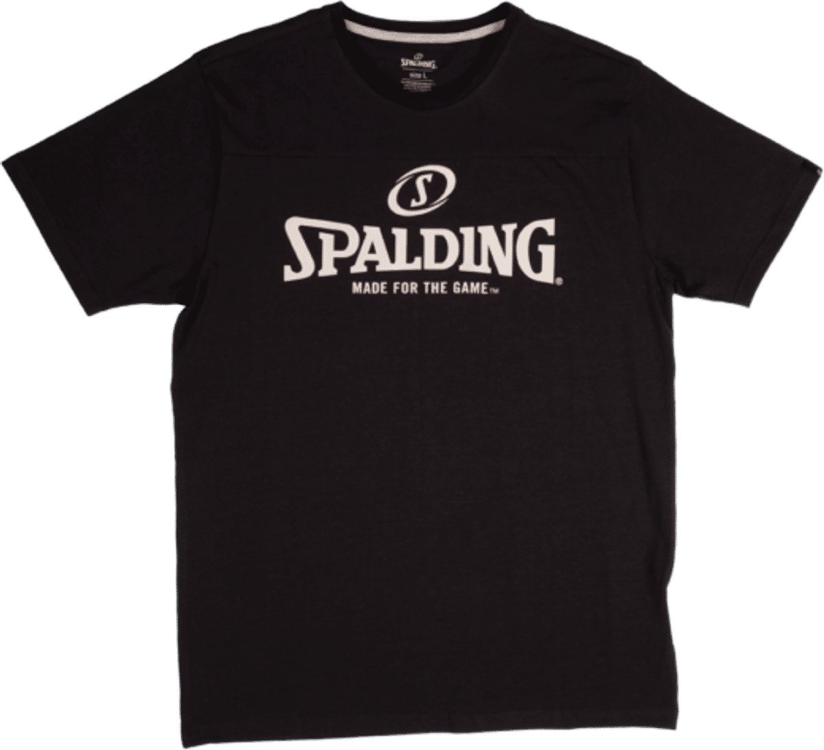Spalding Essential Logo T-Shirt Heren - Zwart | Maat: XL