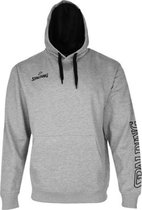Spalding Team II Sweater Met Kap Heren - Grijs Gemeleerd | Maat: 4XL