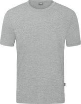 Jako Organic T-Shirt Kinderen - Lichtgrijs Gemeleerd | Maat: 140
