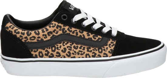 Vans Ward Cheetah Sneakers zwart Canvas - Dames - Maat 42