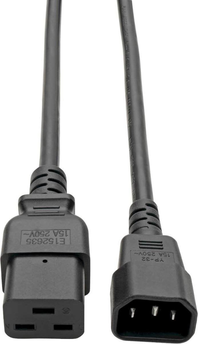 Tripp Lite P047-004 electriciteitssnoer Zwart 1,22 m C19 stekker C14 stekker