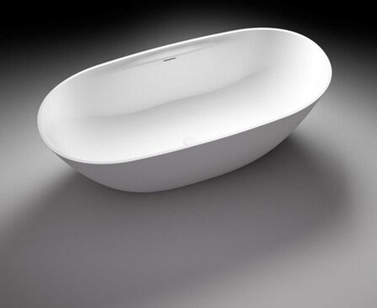 Nemo Stock Bello Style vrijstaand bad 177.5x80x56.5cm solid surface wit mat