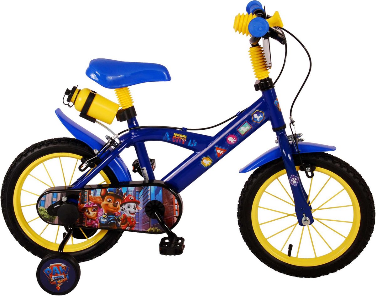 Paw Patrol The Movie Kinderfiets - Jongens - 14 inch - Blauw - Twee handremmen