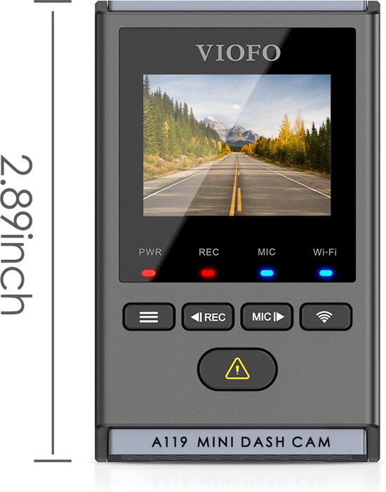 VIOFO A119 Mini Dashcam 2023 Ultra compact Quad HD 2K GPS en Wi