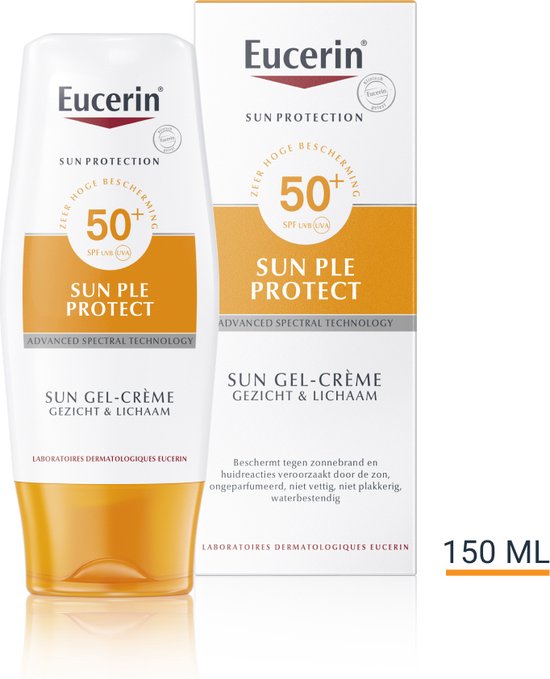 Eucerin Sun Allergy Gel-Crème SPF 50 - Zonnebrand - 150 ml | bol.com
