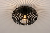 Lumidora Plafondlamp 74281 - E27 - Zwart - IJzer - ⌀ 24 cm