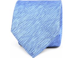 Stropdas Zijde Blauw K81-2 - Melange - Heren das