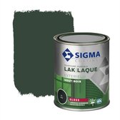 Sigma Houtlak Exterieur Hoogglans - Glansbehoud - Droog na 1,5 uur - RAL 6009 - Groen - 0.75L