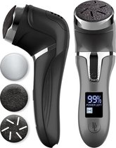 Be Lavish Elektrische Eeltverwijderaar met LCD Scherm - Eelt Verwijderaar -  2 Standen met 3 Opzetstukken - Inc. Borstel