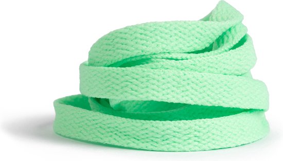 GBG Sneaker Veters 140CM - Mint Groen - Mint Green - Spring Green - Licht Groen - Schoenveters - Laces - Platte Veter
