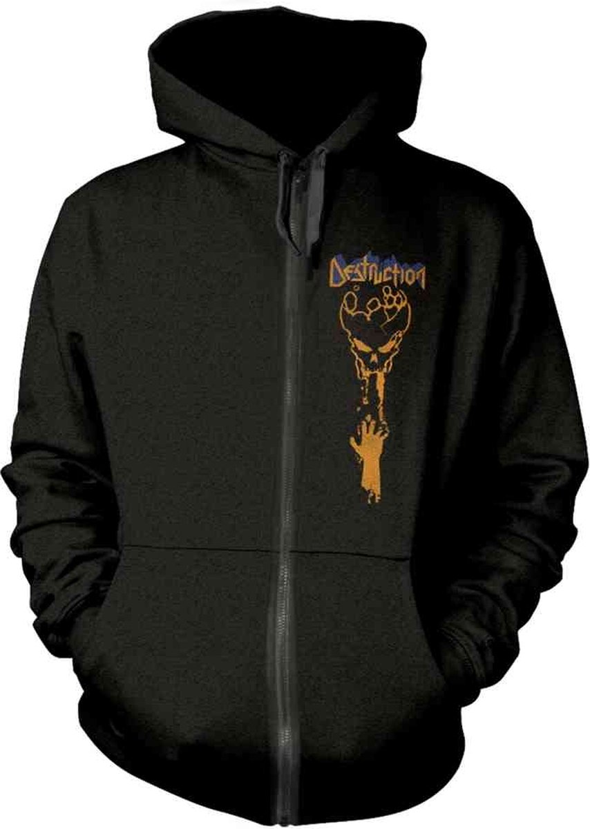 Destruction Vest met capuchon -XXXL- Infernal Overkill Zwart